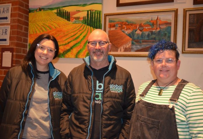 Global Village Learning representatives Beth Sparks, Peter Hutton and Pip Cleaves headed up the Castlemaine information sessions on Monday evening.