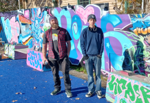 Inspired graffiti mural