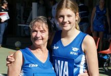 Historic milestone for Steaders Maree Bagley and granddaughter Scarlett Ramsey are pictured making history. Photo: Mark Ramsey.