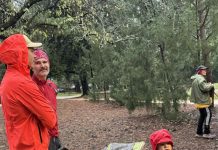 Parkrunners brave the wet