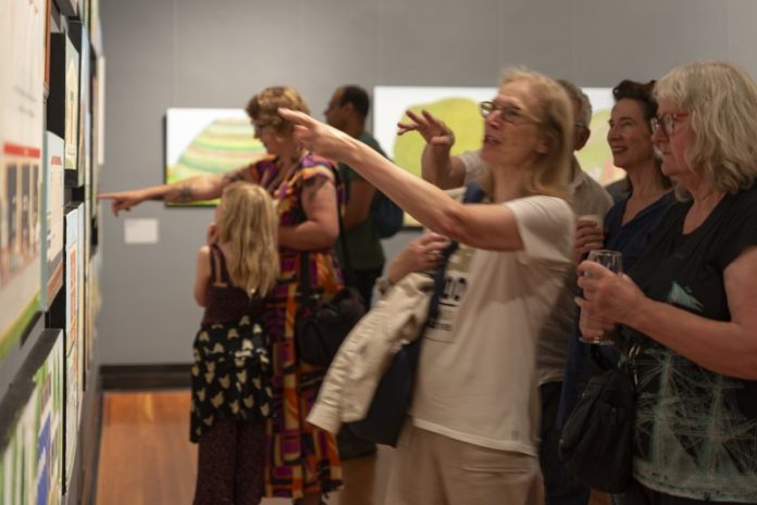 Sir Leslie Thornton's 'Blockbuster' exhibition at CAM has drawn a huge amount of interest. Photo: James McArdle.