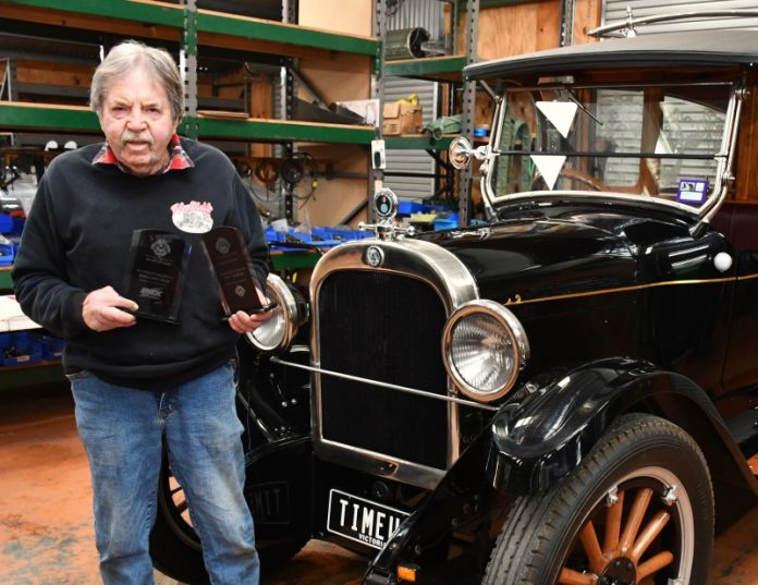 Rod Hadfield won the Hearse Nationals with his 1922 Dodge.