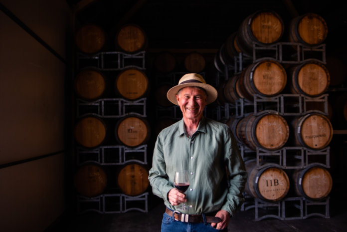 Sutton Grange Winery winemaker Chris Smales is thrilled to have claimed the honours for the country's best rosé for the third consecutive year. Photo: Jess White Photography.