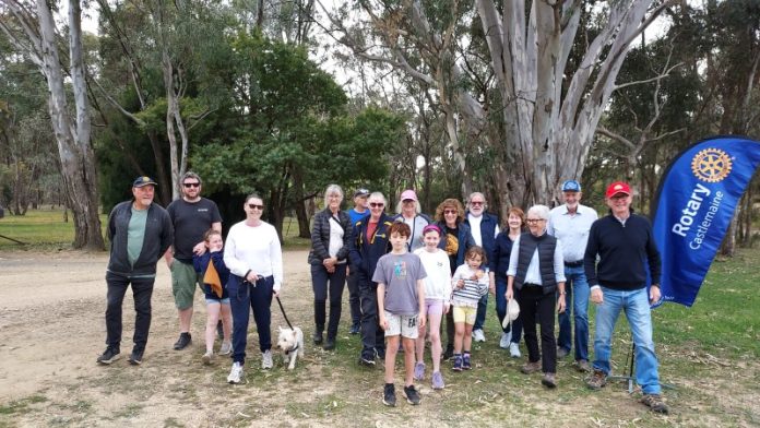 Castlemaine Rotarians and friends recently launched Walk for Polio month with a bush ramble in the Walmer forest followed by morning tea at Robert and Fay Cordy’s home.