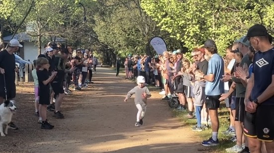 The parkrun community celebrates Eleanor's tenth parkrun.