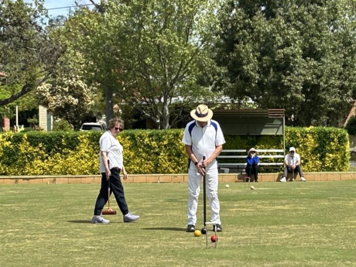 Steve Duffy looking for a way through to the hoop.
