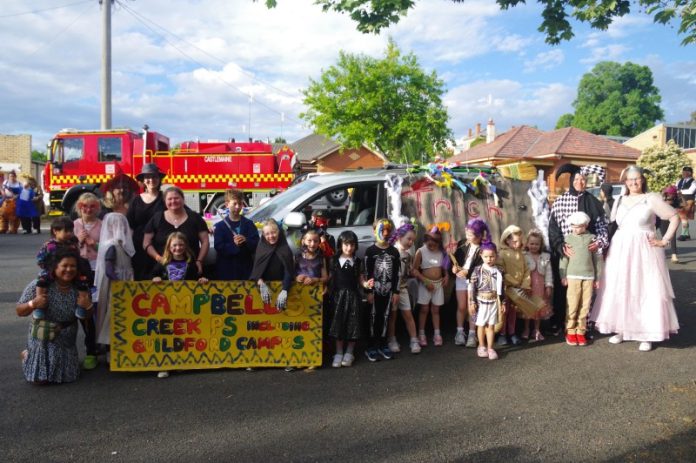 cOut&About071125-6 Campbells Creek Primary School and Guildford Campus brought Halloween flair to their parade entry.