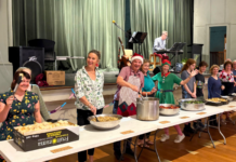 Community to gather for Christmas lunch Volunteers are pictured in action at the Castlemaine Community Christmas Lunch, 2024.