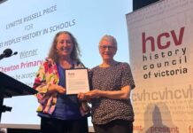 Chewton Primary wins prize for First Nations history in schools Chewton Primary School Principal Bernadette McKenna was presented with the award at the History Council of Victoria Annual Lecture at the State Library.