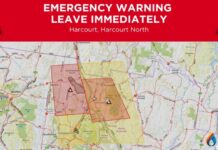 Update: Harcourt and Harcourt North community urged to leave now