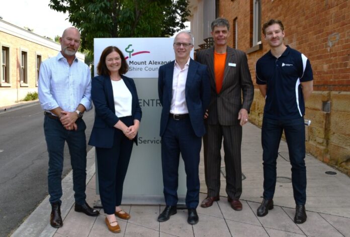 cinsurance300126 Insurance Council Australia CEO Andrew Hall (left) and Senior Manager of Government Affairs Riley Williamson (right) met with MP Lisa Chester, MASC CEO Darren Fuzzard and Mayor Toby Heydon on Tuesday.