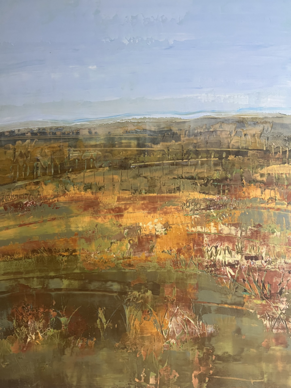 One local painter, and two local ceramists invite you through a portal into a soulful and celebratory realm in which to explore space, psyche, touch and medicine. Pictured is Fionna Madigan's oil painting entitled ‘Harcourt’.