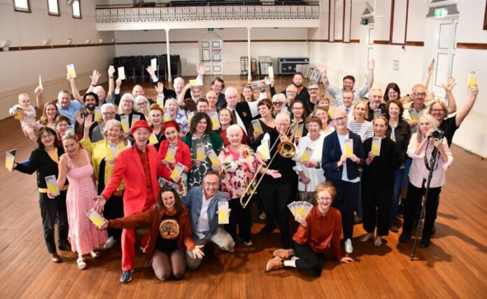 Castlemaine State Festival supporters, contributors, staff and committee members gathered at the Castlemaine Town Hall yesterday morning to celebrate the official launch of the 2026 program. Photo: Jade Jungwirth.