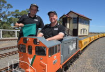 Harcourt’s Victorian Miniature Railway back on track VMR member Darcy Allan and president Andrew Mierisch are looking forward to welcoming the community back as part of a massive two day event this weekend, February 21-22.