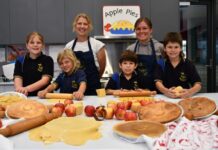 Baked with love Pictured: Billie, Christine, Jude, Ollie, Charlie and Katie. Photo: Jade Jungwirth