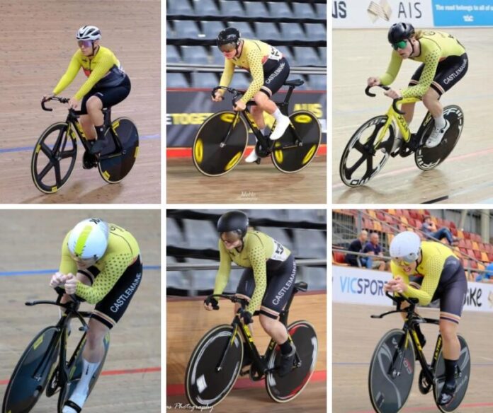 cCycling200326 Castlemaine Cycling Club Masters and Elite riders are hitting the track in Brisbane over the next fortnight.