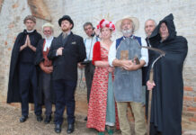 Rehearsals bring old Castlemaine to life The cast of 'From the Former Courthouse to the Old Castlemaine Gaol' are pictured during rehearsals at the Castlemaine Historical Society's Headquarters at the Former Courthouse earlier this week. Photo: Lou Citroen.