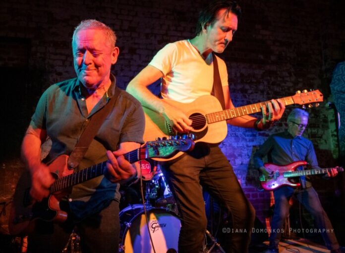 The 'Hunters' Barry Palmer, Paul Dempsey and John Archer rock out at The Taproom. Photo: Diana Domonkos.