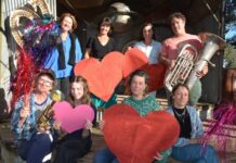 Movie Soundtracks, big band energy and community courage Annie (MainFM), Jane, Emmaline, Mark (Lot19 founder), Toby, Ramona, Azzy (Fringe) and Zephyr gear up for IDYLL 2026 earlier this week! Photo: Lisa Dennis