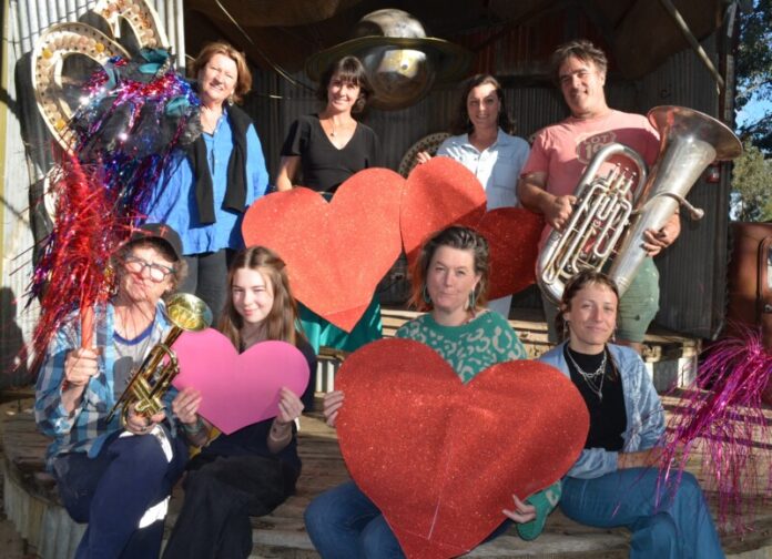 Annie (MainFM), Jane, Emmaline, Mark (Lot19 founder), Toby, Ramona, Azzy (Fringe) and Zephyr gear up for IDYLL 2026 earlier this week! Photo: Lisa Dennis