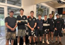 Castlemaine Football Netball Club players proudly received their guernseys on the night.
