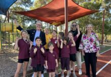 Inclusive playground on the way for Chewton Bendigo West MP Maree Edwards celebrated the announcement with Chewton Primary School last week.