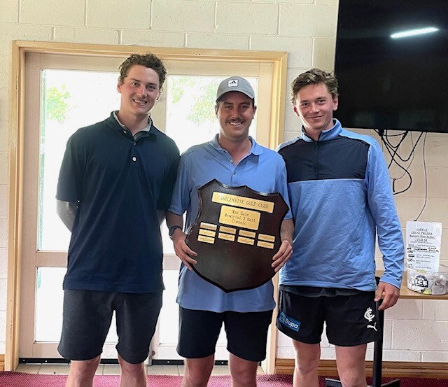 Max Gale Stoney Creek 3 Ball winners: Liam O’Brien, Lachlan O’Brien and Joshua Hopkins.