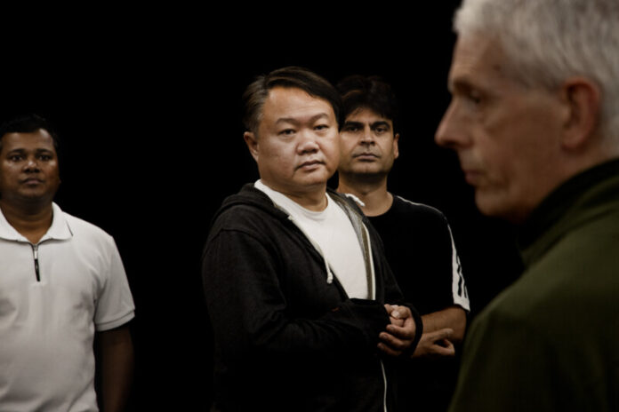 Camp Darwin (L-R) features Martin Thomas, Ivan Sun, Hem Tiwary, Peter Gutteridge. Photo: Stephen Mitchell.