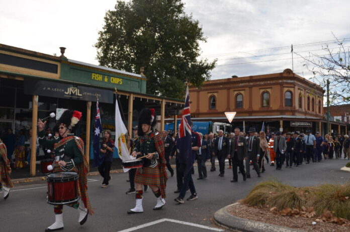 The parade will commence at the Castlemaine Town Hall at 9am to the cenotaph in Mostyn Street.