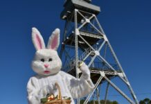 Easter fun at Maldon The symbolic lighting of the tower lights on Mount Tarrengower is always a highlight.