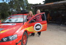 Sharon 'Shazza' Soldatos and Stacey 'Razza' Raselli the 'Lightning Queens' are looking forward to taking on the Cancer Council's Shitbox Rally and will hold a fundraiser at Hadfields Hot Rods this Sunday April 12.