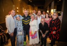 Bendigo raises funds for bushfire recovery Key fundraiser event organisers at the Harcourt Bushfire Fundraiser held in March, (L to R) Matt Leonard, Kathryn McKenzie, Cogho, Gail Fowler, Michael van Haandel, Paul Pitcher, Jules, and Kristyn Slattery. Photo: Anthony Webster