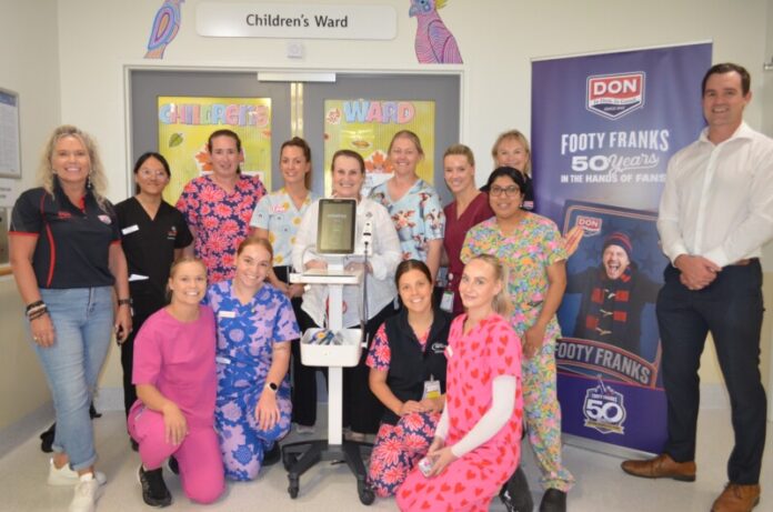 DON team members Penny Shearman and Helen Shaw were delighted to be able to visit the Bendigo Health Paediatric Unit for the handover of the new Mindray Vital Signs Patient Monitoring Machine recently.