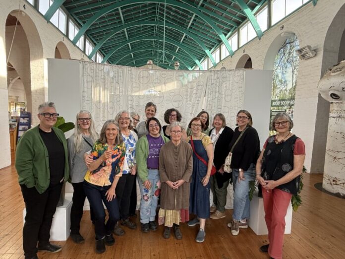 The artists behind Gather are pictured at the recent launch at the Market Building.