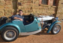 Winton bound! Louis Santin is bound for Historic Winton this weekend in his 1934 Singer Le Mans. Photo: Lisa Dennis