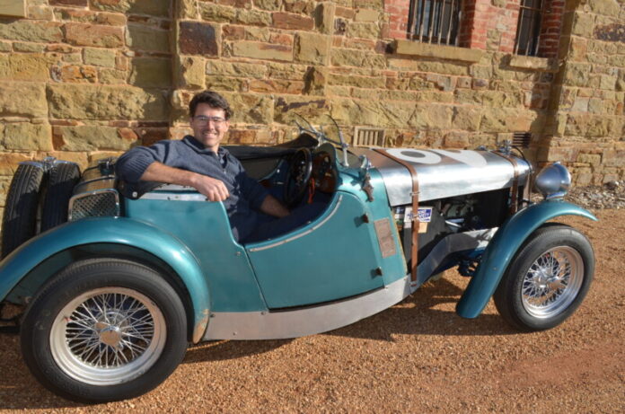 Louis Santin is bound for Historic Winton this weekend in his 1934 Singer Le Mans. Photo: Lisa Dennis