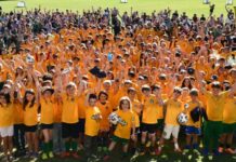 Awash with gold and green Over 300 members attended the Castlemaine Goldfields Football Club's official season launch on Saturday. Photo: Jade Jungwirth.