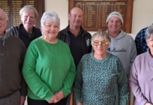 Harcourt Bowling Club's new committee.