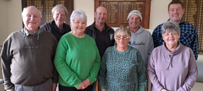 Harcourt Bowling Club's new committee.