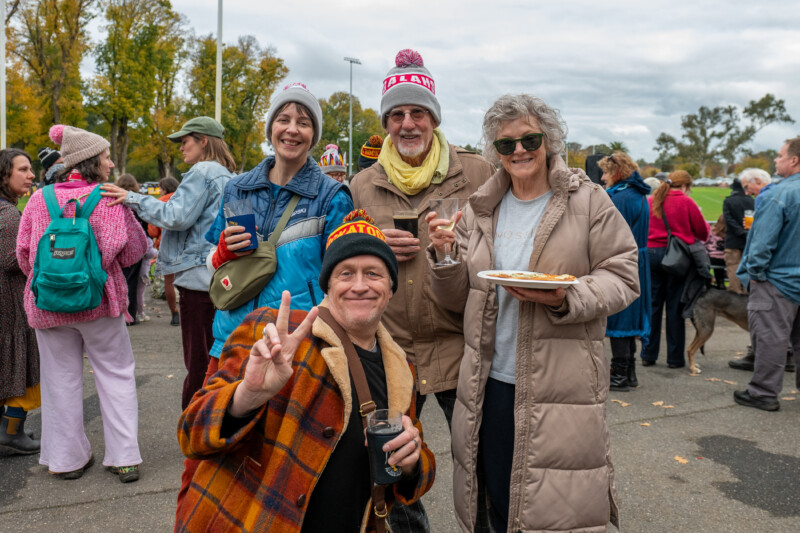 Punters enjoyed the footy, food, bevvies and live entertainment throughout the day.