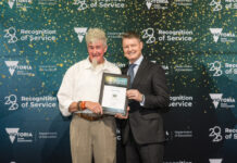 My Green Gully with Ken Killeen – Part Two Ken proudly receives his 50 year recognition of service award.
