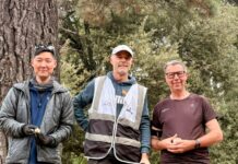 A million reasons to parkrun After receiving his 25 volunteer stone last week, Ross presented Daisung and Neil with their respective mile 'stones'.