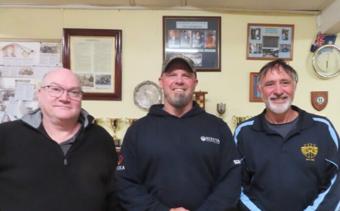 cRifle120626-1 Championship winners (L-R) Darren Trevena, Tony Skinner and Greg Brown.