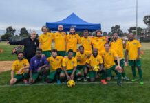 The Senior Men's Green team recorded its first win last weekend. Photo: Supplied.