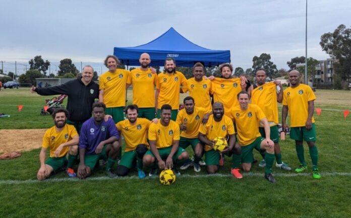 The Senior Men's Green team recorded its first win last weekend. Photo: Supplied.