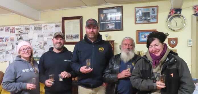 The day's winners were (L-R) Shannon King, Tony Skinner, Dan McColl, Chris Jolme and Kerri Neven.