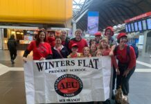 Local teachers strike Nine teachers, support staff, parents and students from Winters Flat Primary School took part in strike action last week.