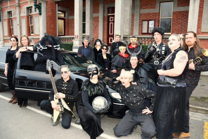 Castlemaine Community House Spring Ball organisers, band members, and supporters get into the 'Castlemaine Gothic' spirit ahead of the 2026 Spring Ball.