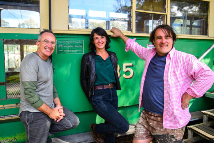 Lot19's new general manager Martin Paten, chair Jane Goodrich and founder and vice chair Mark Anstey are pictured at Wednesday's announcement. Photo: Richard McLeish
