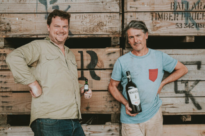 Maidenii founders Shaun Byrne and Gilles Lapalus have taken out 'Champion Australian Small Distiller' the Melbourne Royal 2026 Australian International Spirits Awards. Photo: Chris Turner.